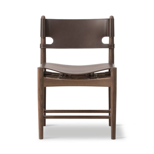 Fredericia The Spanish Dining Chair stol. Velg skinn og treverk