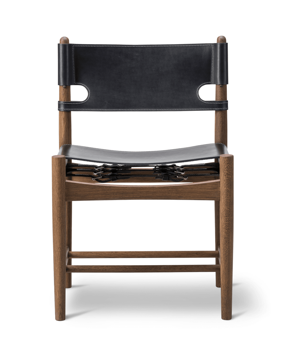 Fredericia The Spanish Dining Chair stol. Velg skinn og treverk.