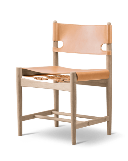 Fredericia The Spanish Dining Chair komplett skinnsett (sete og rygg) til 3237 / 3238. Velg skinn