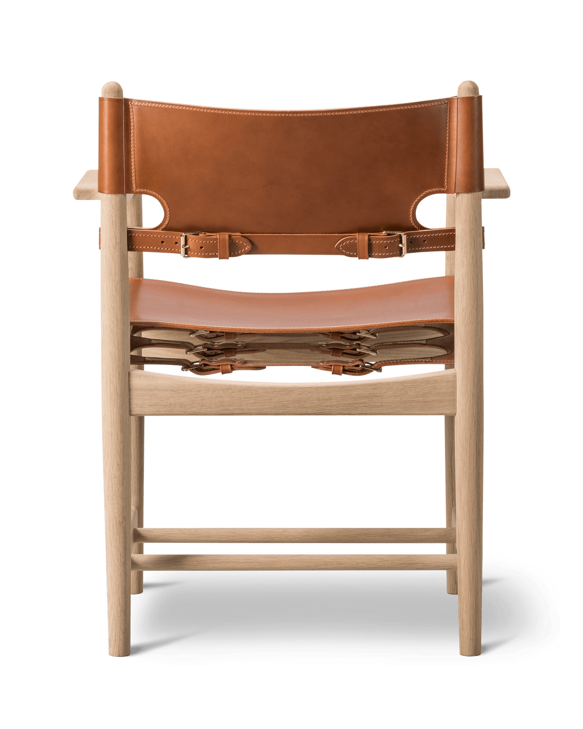 Fredericia The Spanish Dining Chair armstol. Velg skinn og treverk