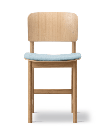 Fredericia Plan Wood Chair setepolstret. Velg tekstil og treverk