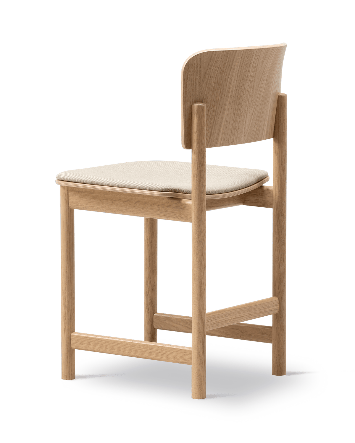 Fredericia Plan Wood Chair setepolstret. Velg tekstil og treverk