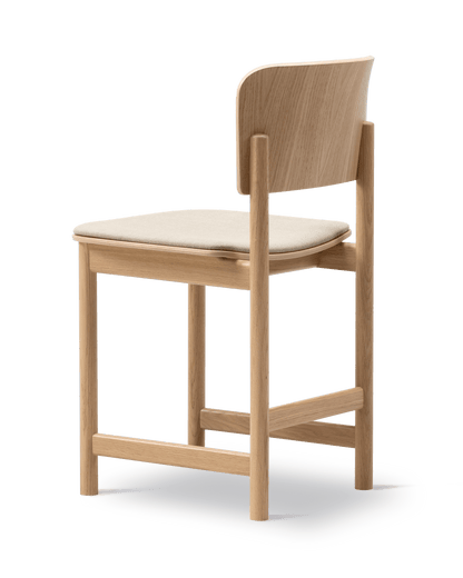 Fredericia Plan Wood Chair setepolstret. Velg tekstil og treverk