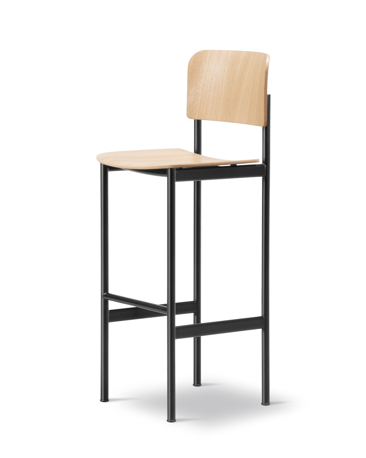 Fredericia Plan Barstool tresete. Velg understell og treverk