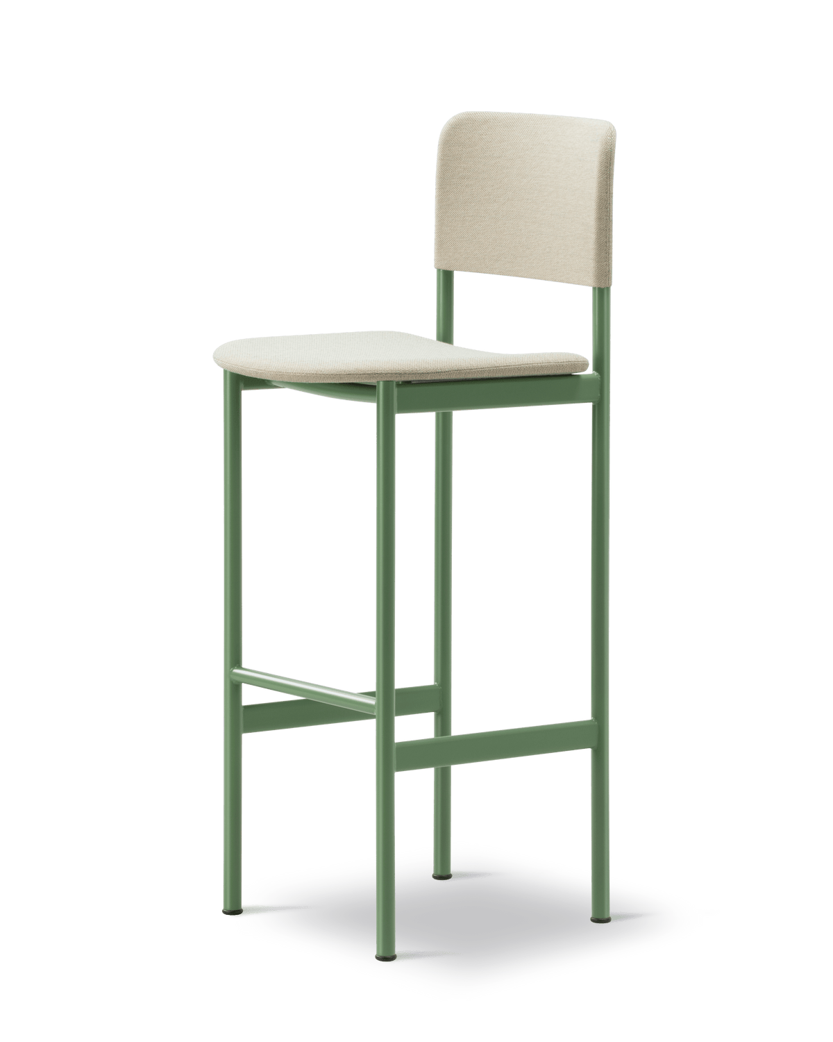 Fredericia Plan Barstool fullpolstret. Velg tekstil og understell