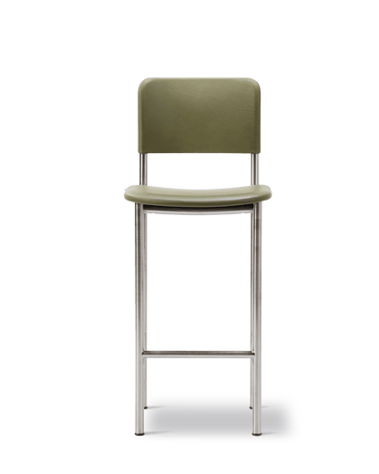 Fredericia Plan Barstool fullpolstret. Velg tekstil og understell