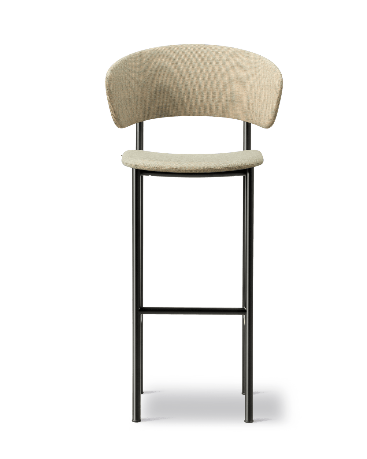 Fredericia Plan Arm Barstool fullpolstret. Velg tekstil og understell