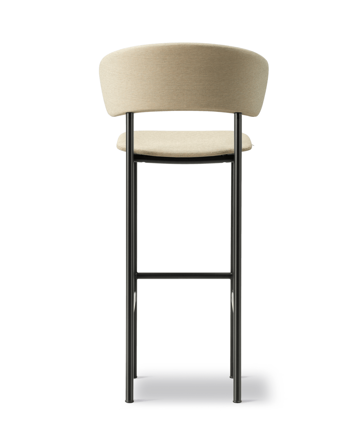 Fredericia Plan Arm Barstool fullpolstret. Velg tekstil og understell