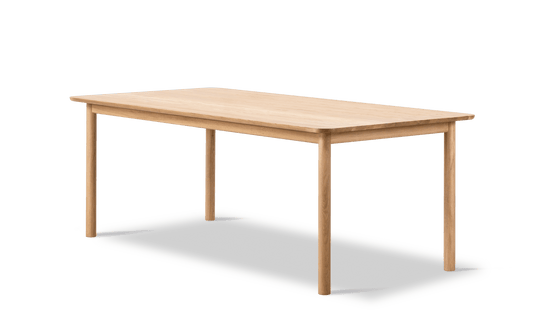Fredericia Plan Wood Table bord 200 × 100 cm. Velg treverk og bordplate