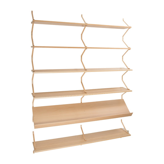 Bruno Mathsson Mi 1050 vegghylle 158 cm, per hylleplan. Velg del