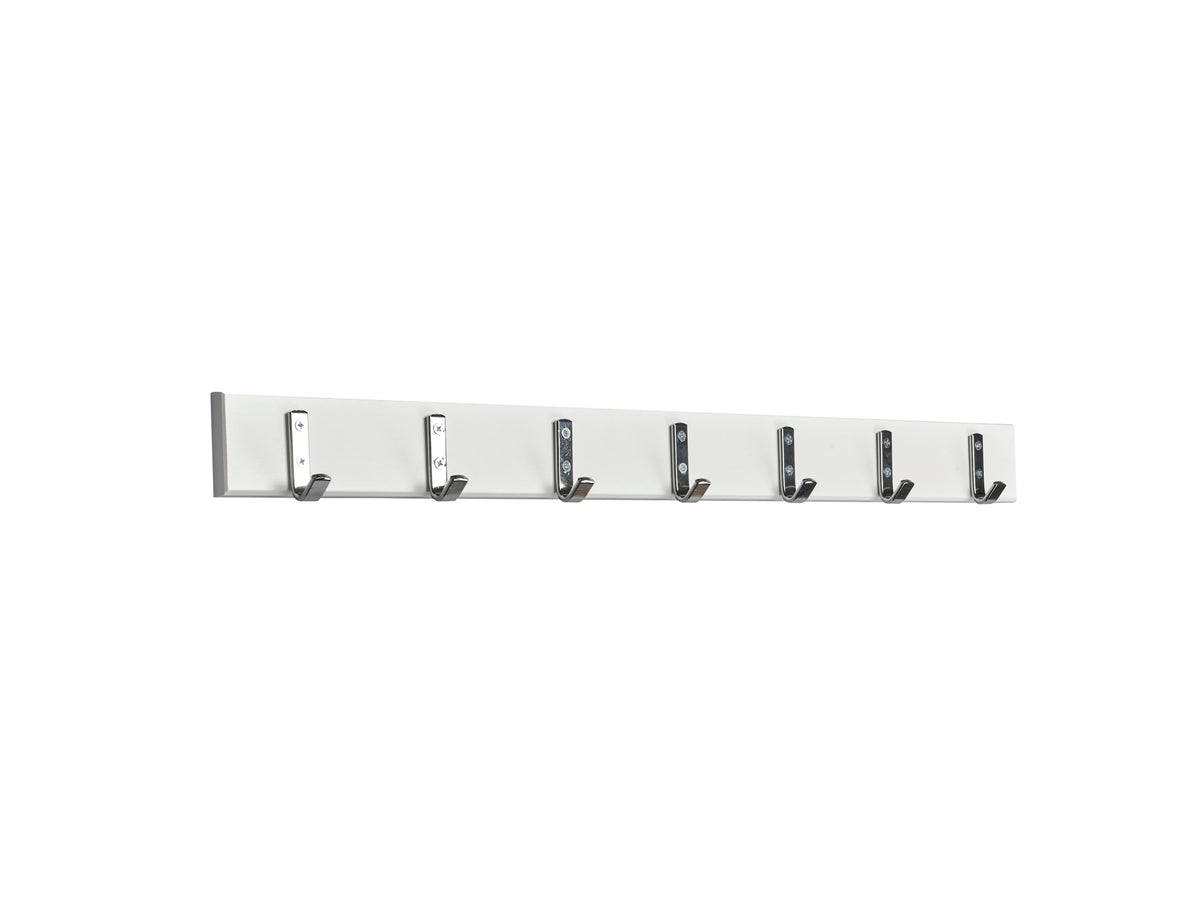 Essem Design Kroklist 1 knaggrekke – krom kroker. Velg farge og lengde.