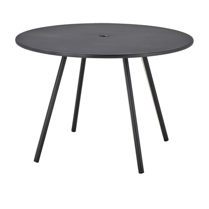 Cane-line Area spisebord Ø110 cm, lava grey aluminium