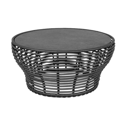 Cane-line Basket sofabord stor, Ø90 cm. Velg farge og bordplate