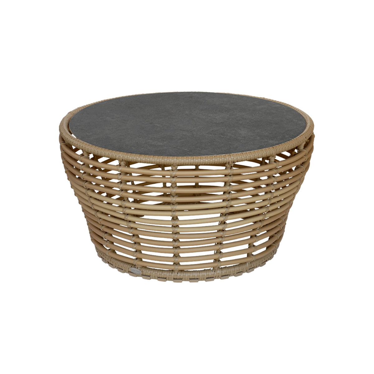 Cane-line Basket sofabord medium, Ø70 cm. Velg bordplate