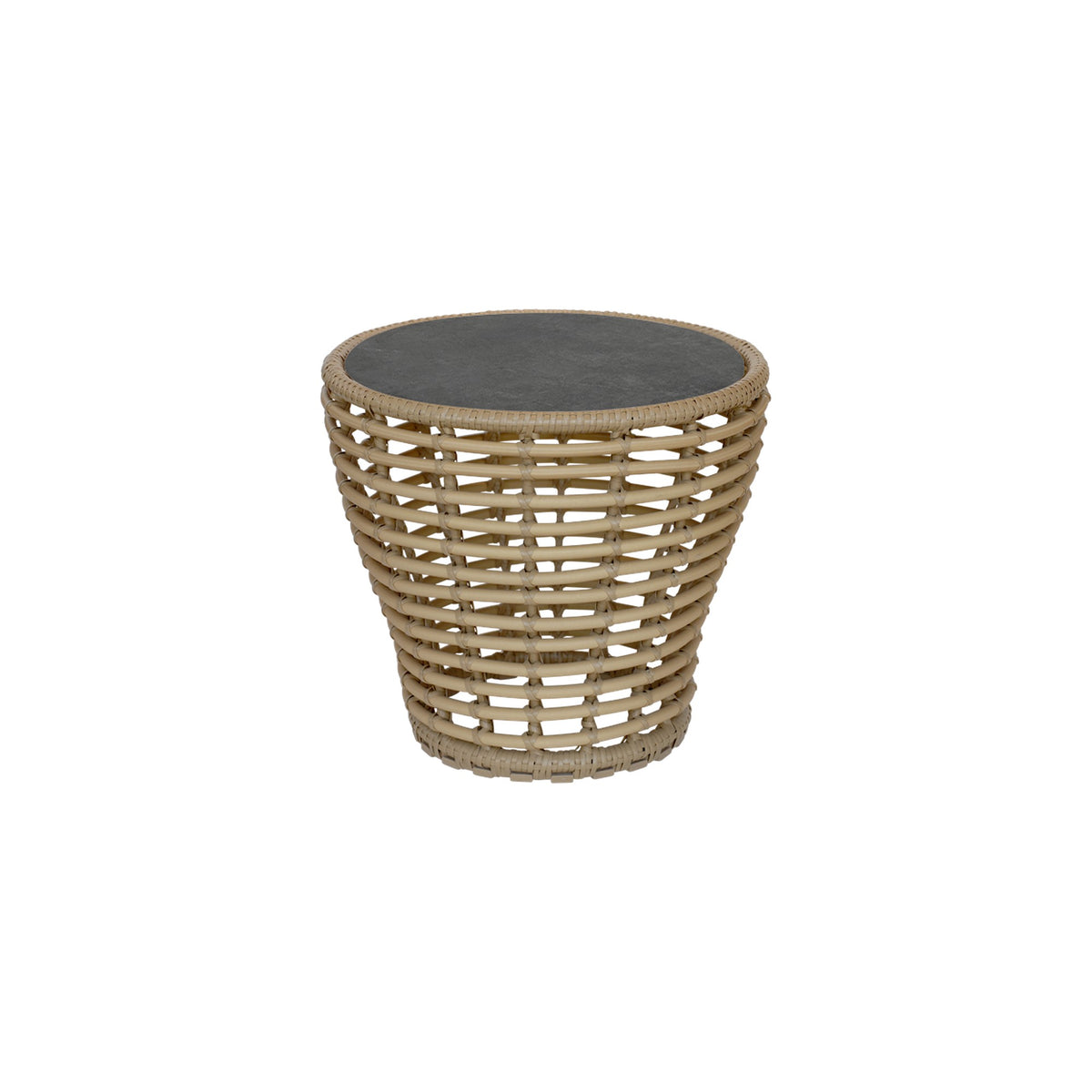 Cane-line Basket sofabord liten, Ø45 cm. Velg bordplate