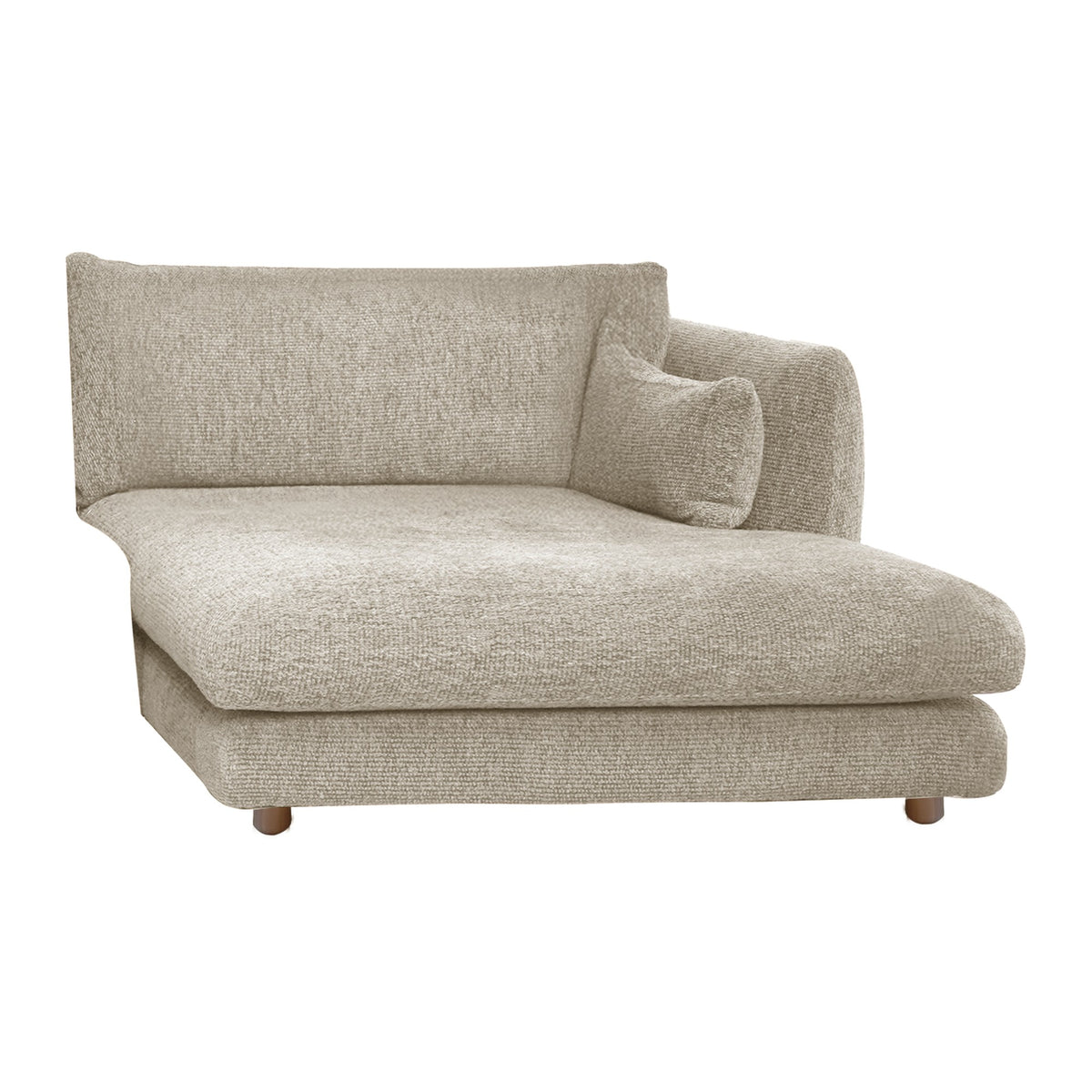 Cane-line Bloom sjeselongmodul venstre m/teakbein, 124×170 cm