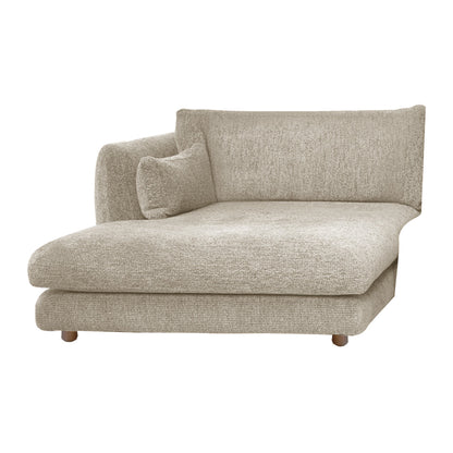 Cane-line Bloom sjeselongmodul høyre m/teakbein, 124×170 cm