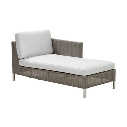 Cane-line Connect sjeselongmodul venstre, taupe. Velg putefarge