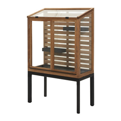 Cane-line Drop drivhus m/2 hyller, teak og aluminium