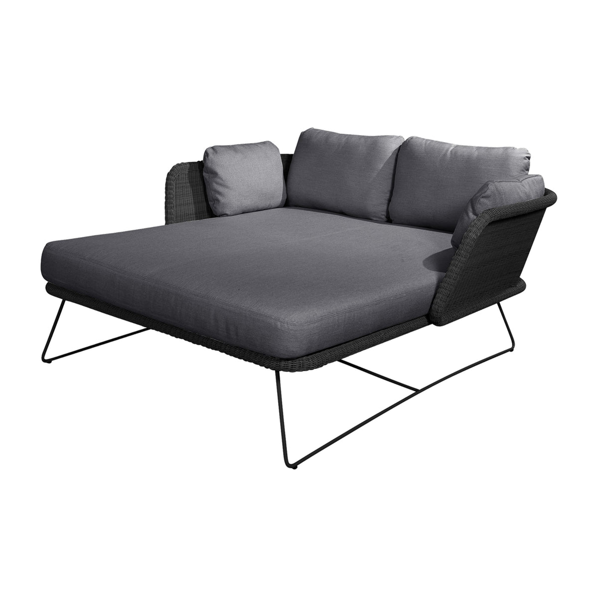 Cane-line Horizon daybed, sort/grå