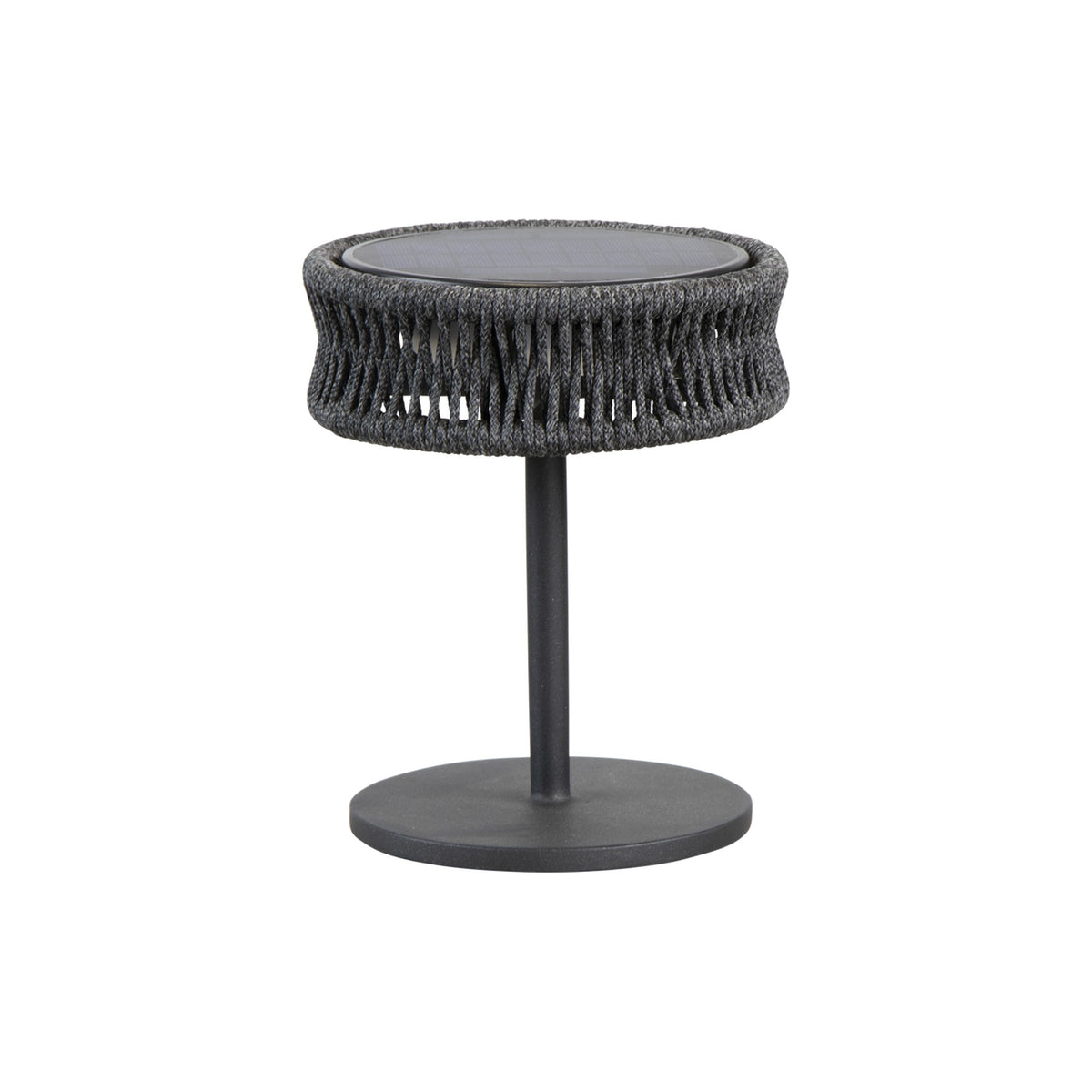 Cane-line Illusion bordlampe liten, lava grey, inkl. Solar LED