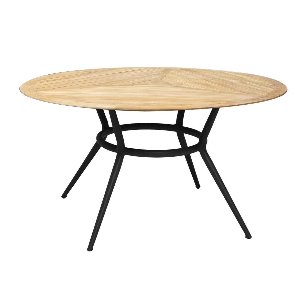 Cane-line Joy spisebord Ø120 cm, teak. Velg understell