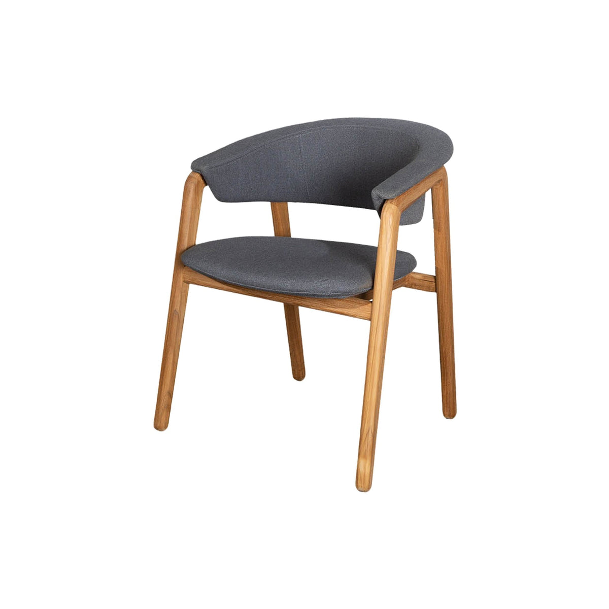 Cane-line Luna stol m/armlener, teak og grey AirTouch