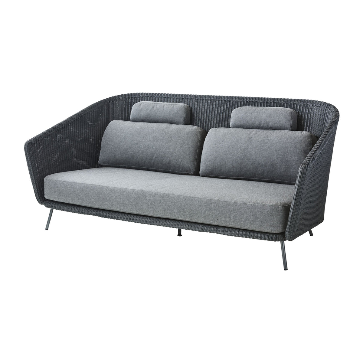 Cane-line Mega 2-seter sofa, graphite Weave. Velg putestoff