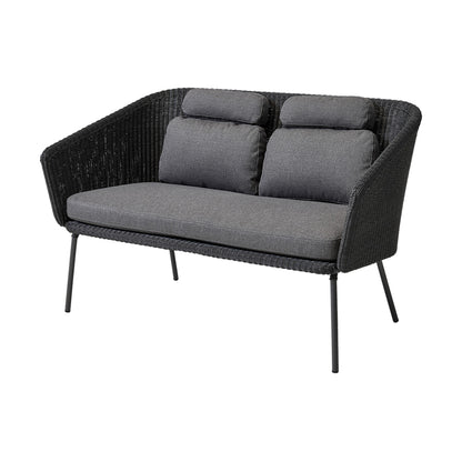 Cane-line Mega benk, graphite Weave m/grey AirTouch