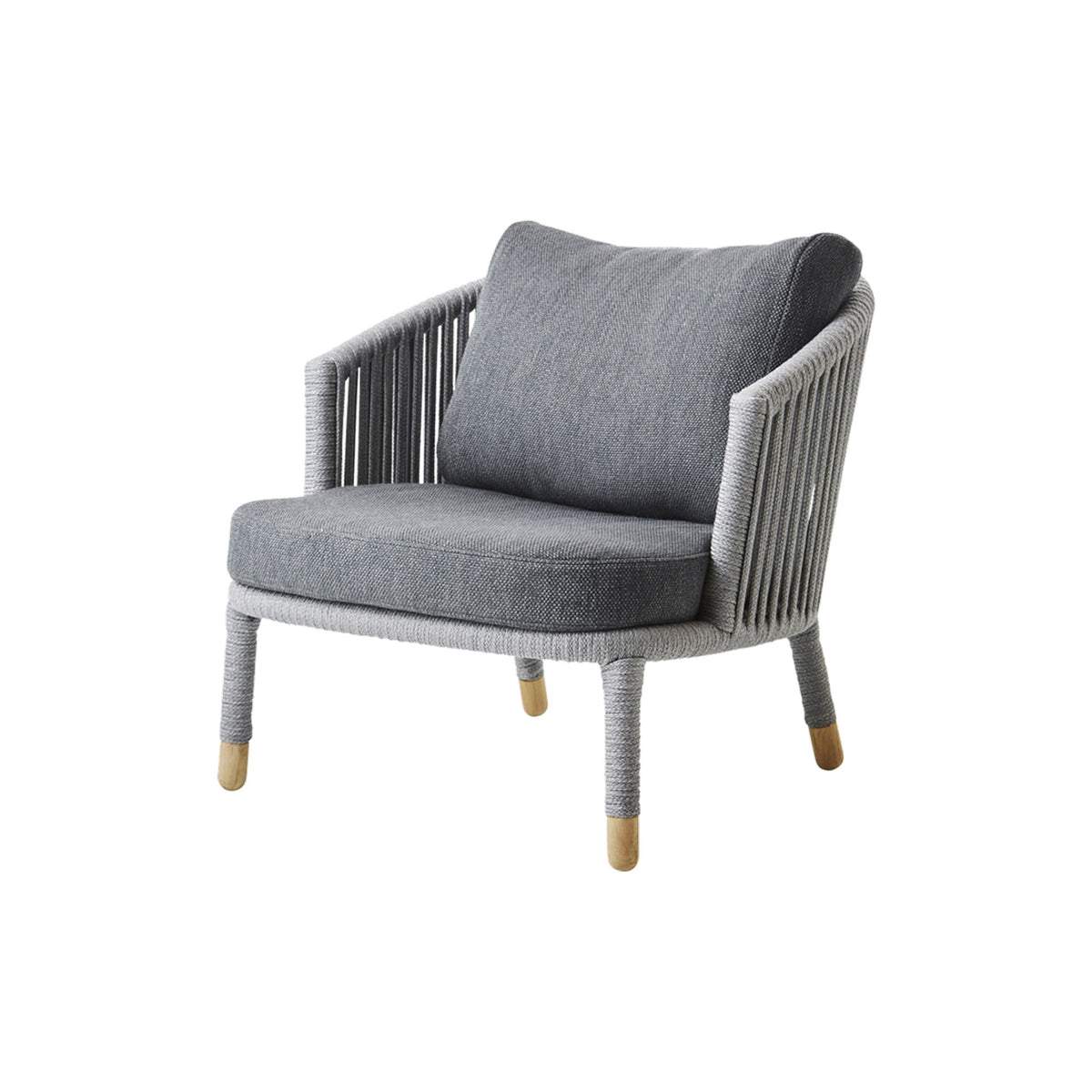 Cane-line Moments loungestol, Soft Rope m/AirTouch-puter. Velg farge