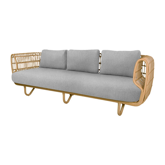 Cane-line Nest 3-seter sofa, rotting (innendørs). Velg putestoff