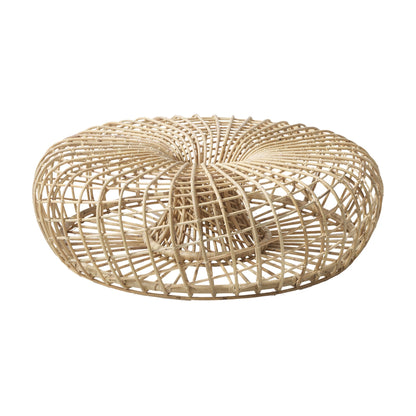 Cane-line Nest sofabord/krakk stor Ø 130 cm, rotting (innendørs). Velg med eller uten glassplate