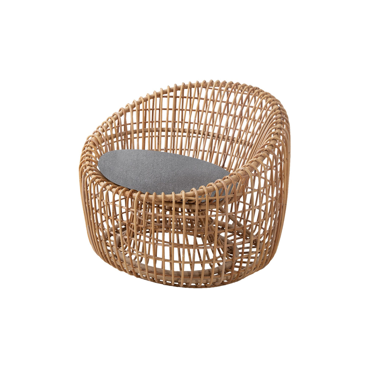 Cane-line Nest Round stol, rotting (innendørs). Velg putestoff