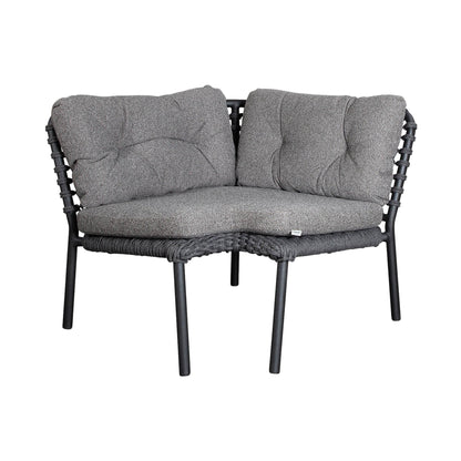Cane-line Ocean hjørnemodul m/putesett, dark grey