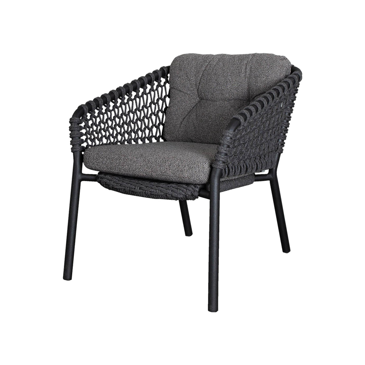 Cane-line Ocean loungestol m/putesett, dark grey