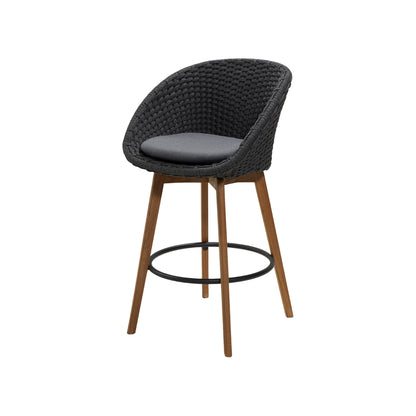 Cane-line Peacock barstol, teak