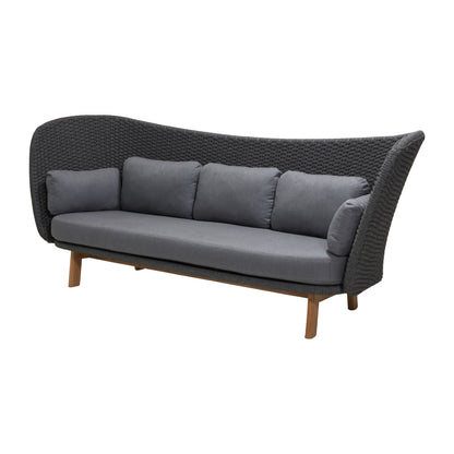 Cane-line Peacock Wing 3-seter sofa, teak, inkl. puter
