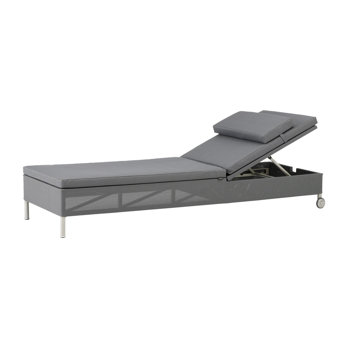 Cane-line Rest solseng single, Tex, inkl. pute