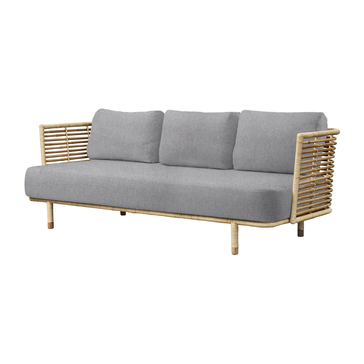 Cane-line Sense 3-seter sofa, Natural rotting, indoor