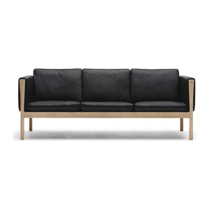 Carl Hansen CH162 2-seter sofa i oljet eik med lær Thor 301 (bildet viser CH163)