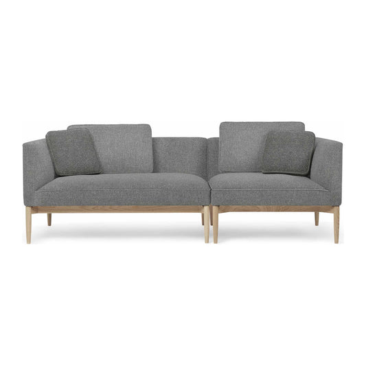 Carl Hansen Embrace sofa i oljet eik og tekstil Hallingdal 130 (sammensatt sofa – modul E320)