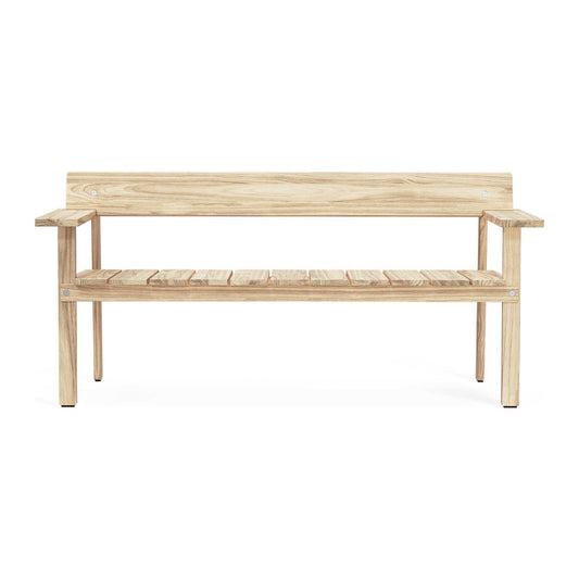 Carl Hansen GL101 Timbur utebenk – teak, ubehandlet