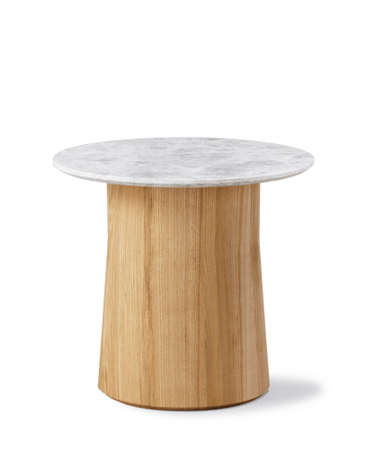 Fredericia Niveau Coffee Table Ø45 cm. Velg treverk og bordplate