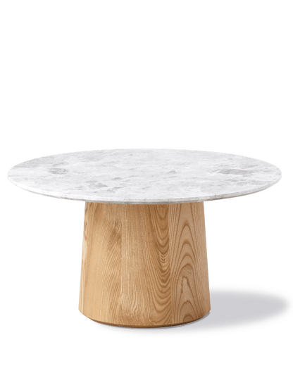 Fredericia Niveau Coffee Table Ø61 cm. Velg treverk og bordplate
