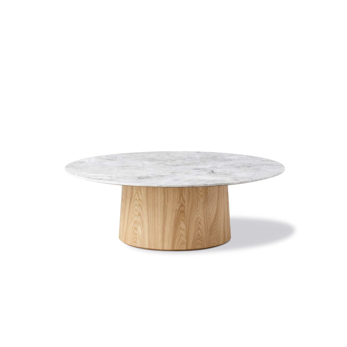 Fredericia Niveau Coffee Table Ø110 cm. Velg treverk og bordplate