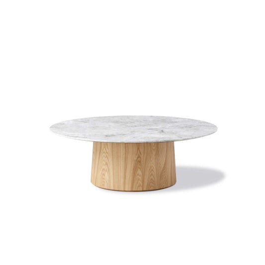 Fredericia Niveau Coffee Table Ø110 cm. Velg treverk og bordplate