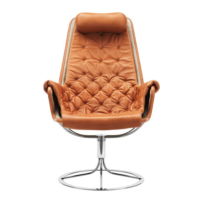 DUX Jetson lenestol, krom og Dakota skinn 24 cognac