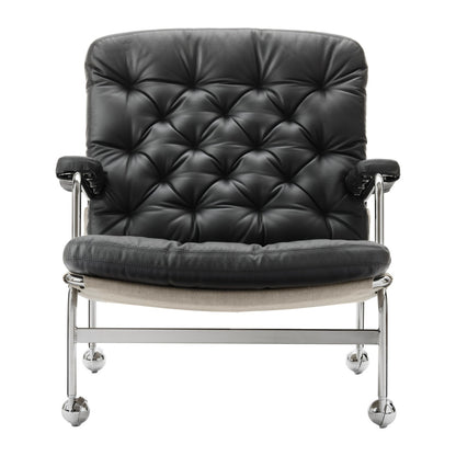 DUX Karin 73 lenestol, krom og Elmo Soft skinn 93068