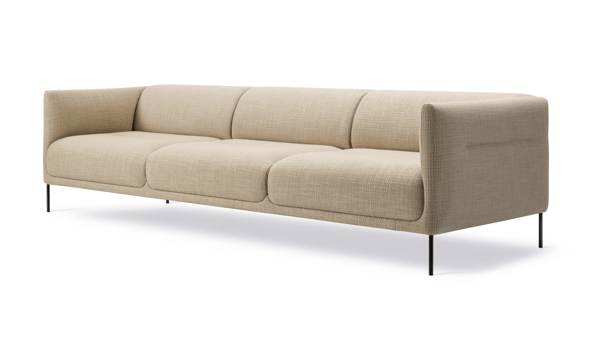 Fredericia Konami Sofa 277 cm, 3-seter. Velg tekstil og understell