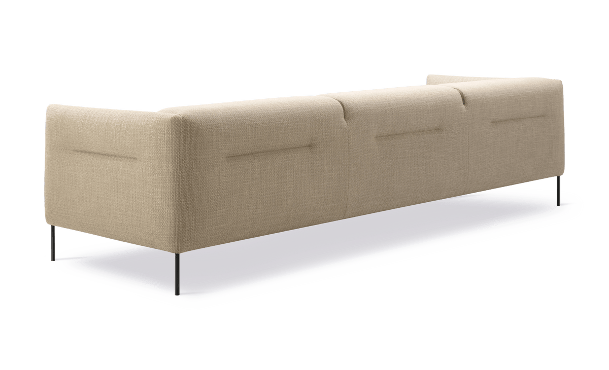 Fredericia Konami Sofa 277 cm, 3-seter. Velg tekstil og understell